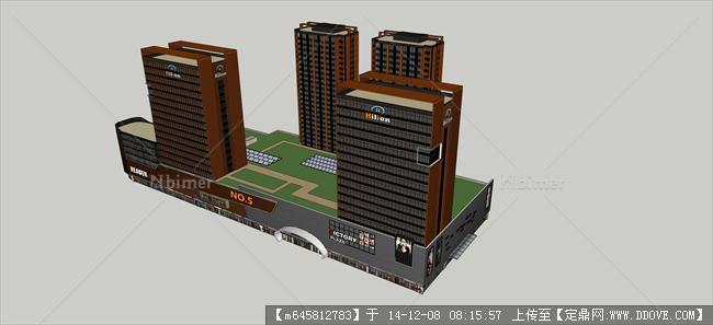 商住楼建筑设计方案带SketchUp模型