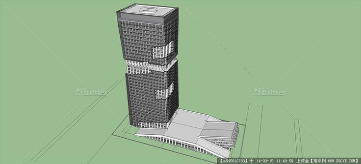 Sketch Up 精品模型---普宇超高层办公楼