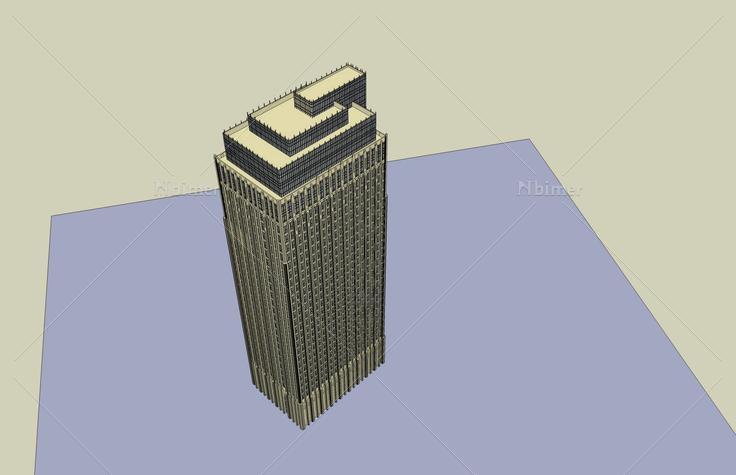 新古典风格高层办公楼(51781)su模型下载