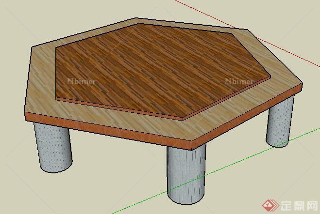 设计素材之桌子设计素材su模型