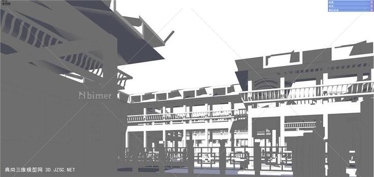 国学馆初稿仿古su模型