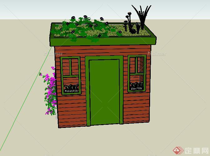 某室外微小型居住房设计SU模型