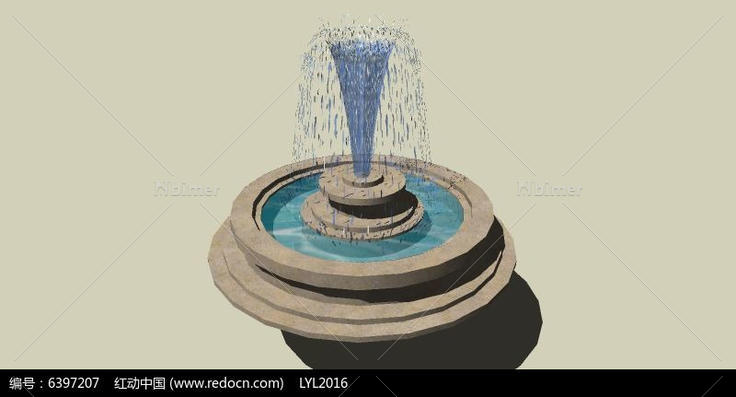 花岗岩欧式圆形喷泉