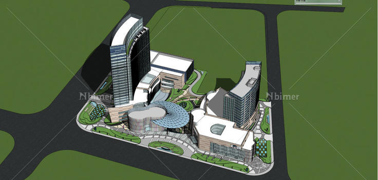 商业建筑，办公楼，综合体，22层