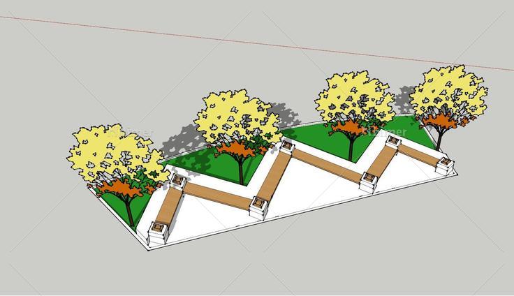 景观树池(201065)su模型下载