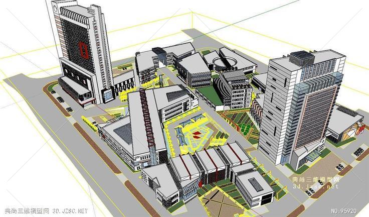 综合体城市综合体设计修改模型5.0版本