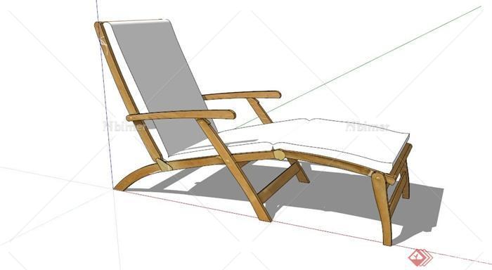 SU室外小品模型(坐躺椅垃圾桶遮阳伞)合集SU模型
