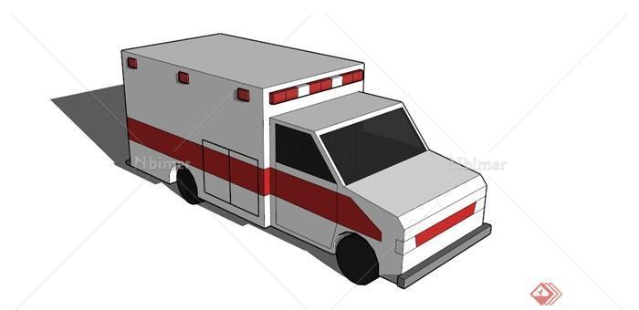 某现代救护车设计SU模型