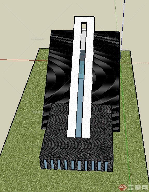 某现代教会建筑设计SU模型