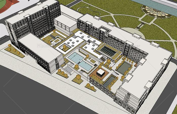 某酒店景观规划方案设计（含周围环境和建筑设计