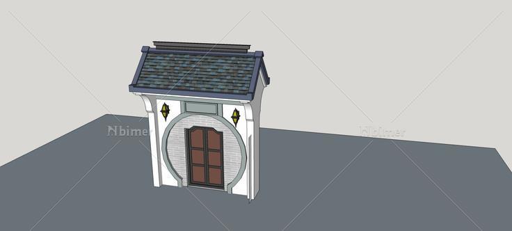 庭院大门(81684)su模型下载