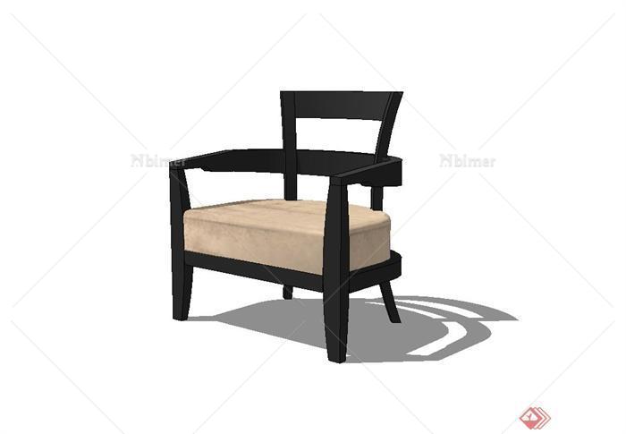 某现代室内简约座椅设计su模型
