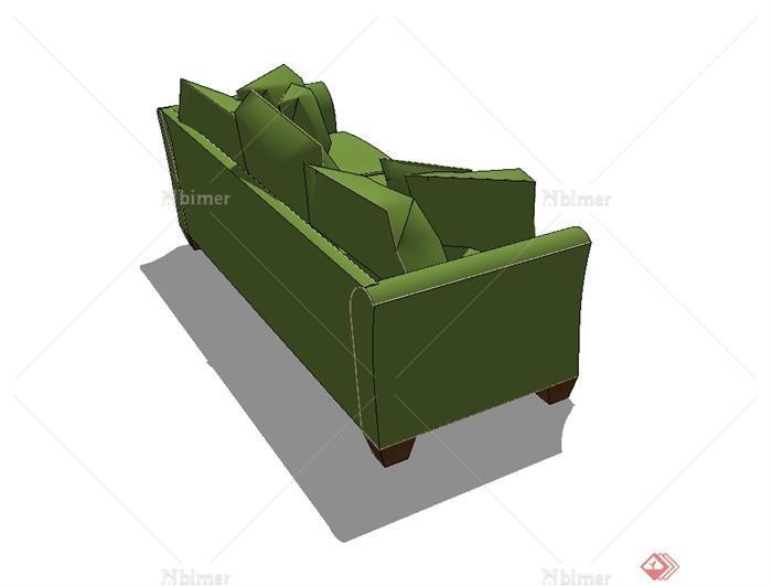 现代风格详细精致沙发设计SU模型[原创]