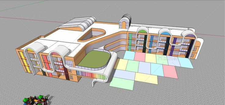 0927英式现代欧式中式幼儿园模型119(184074)su模