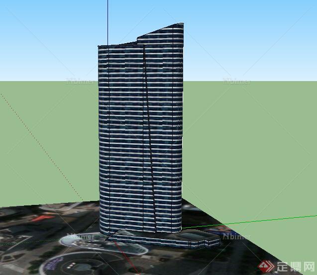 某超高层商业大厦设计SU模型素材