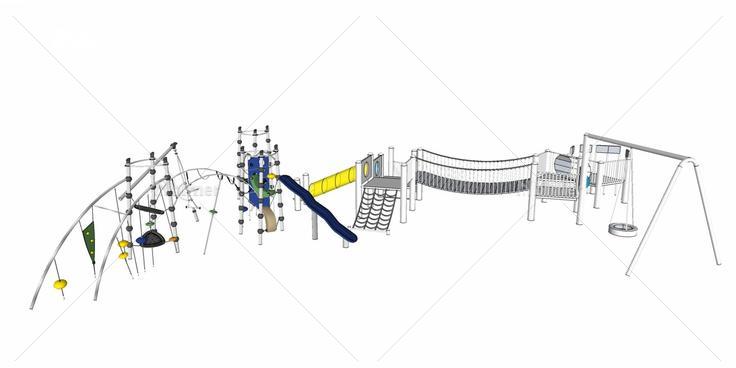儿童景观游乐设施公园27(143332)su模型下载