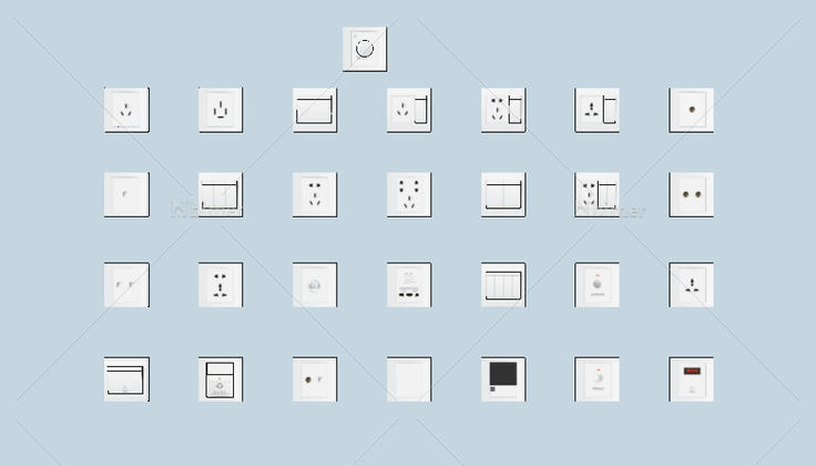 室内常用开关插座合集