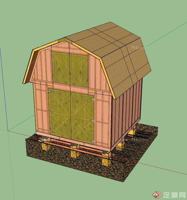 库房建筑设计SU模型