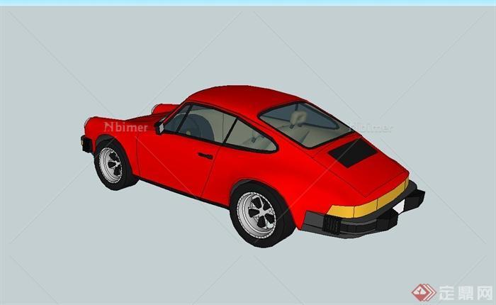 保时捷911跑车设计su模型