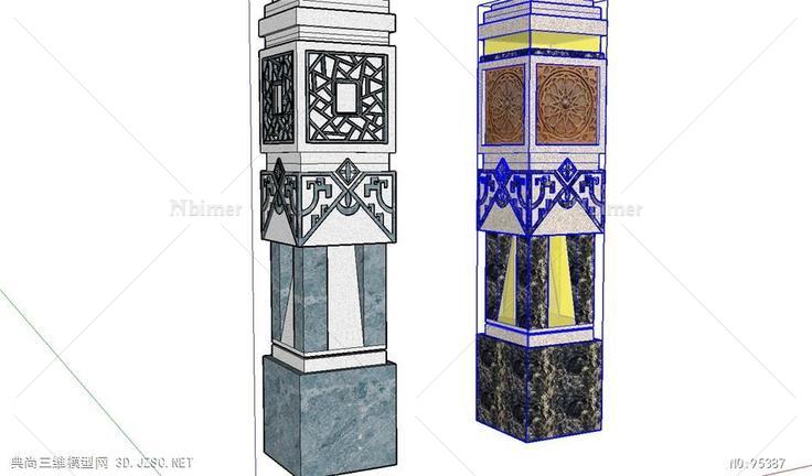 中式装饰柱