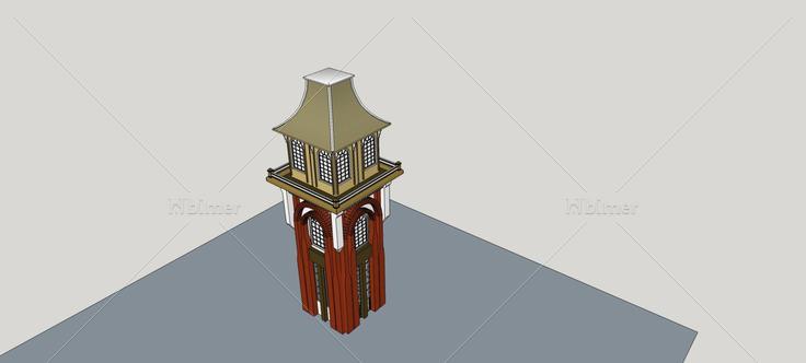 景观塔(81131)su模型下载