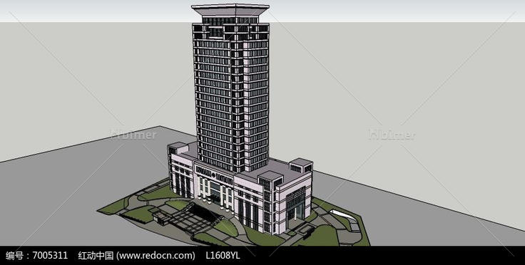 高层大厦SketchUp模型