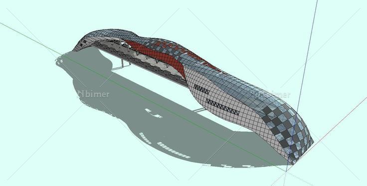 景观桥概念(140574)su模型下载