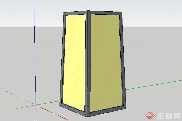 东南亚风格灯箱SketchUp(SU)3D模型