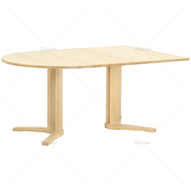 木质半圆形餐桌