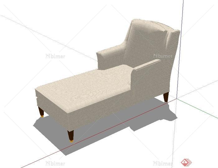 现代风格独特沙发躺椅设计SU模型[原创]