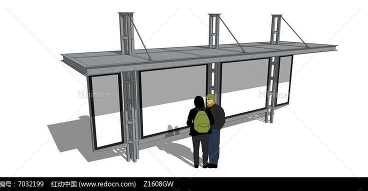公交车站候车亭