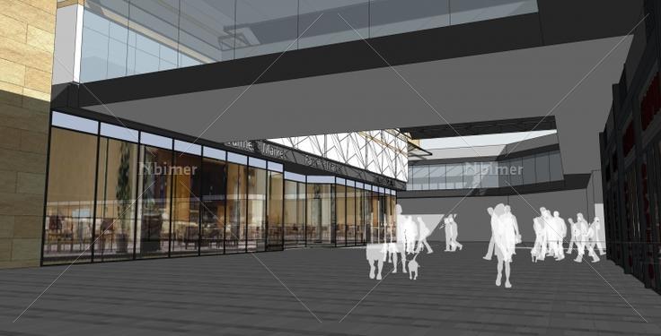 一个商场的建筑设计方案多图表现欣赏带SketchUp