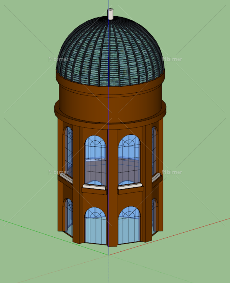 塔楼图片建筑免费下载_格式:skp_大小:834X1024像