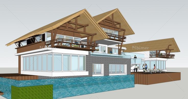 私人会所建筑设计方案带SketchUp模型下载分享