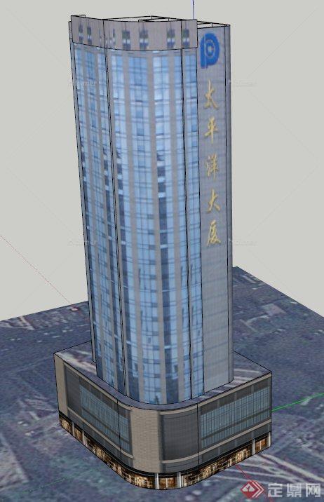 某太平洋大厦建筑设计SU模型