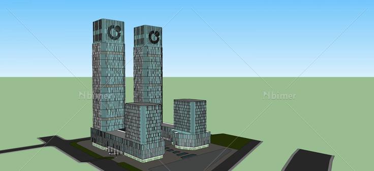 现代人寿保险办公楼(50252)su模型下载