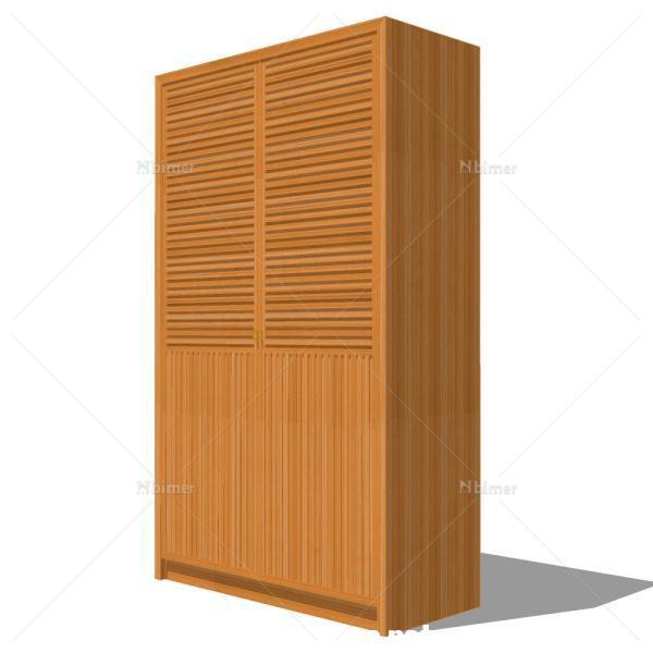 柜子-门片式衣柜-Wardrobe-012