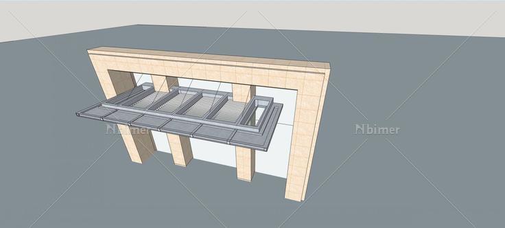 雨棚(72058)su模型下载
