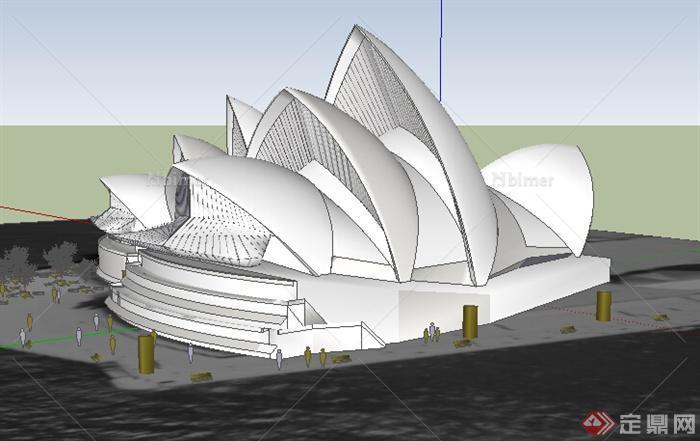悉尼歌剧院建筑设计方案su模型