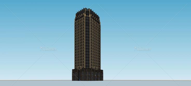 新古典风格商业办公楼(75014)su模型下载