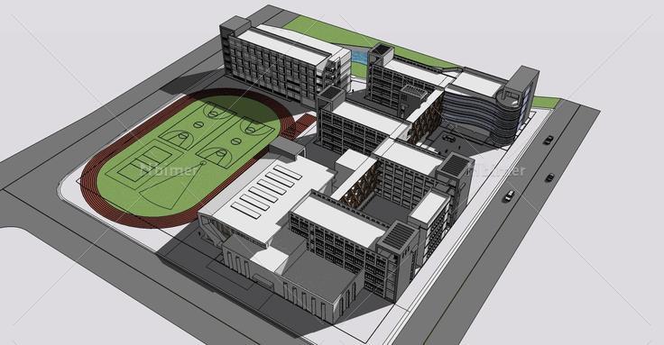 外国语小学(76795)su模型下载