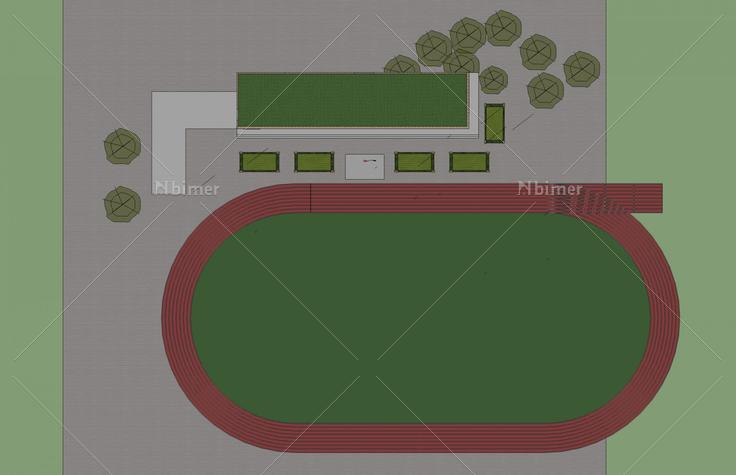 学校--小学(48645)su模型下载