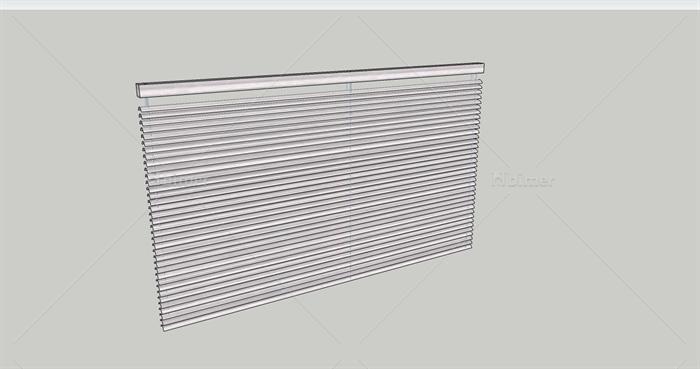 室内装饰百叶窗su模型