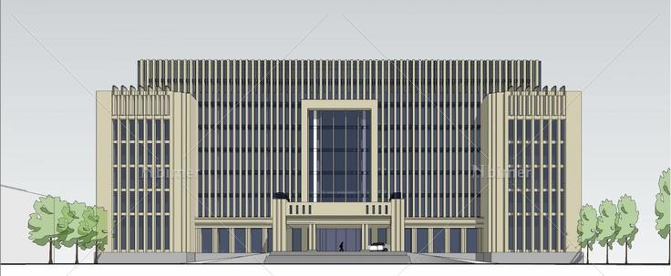 某政府办公楼方案(179380)su模型下载
