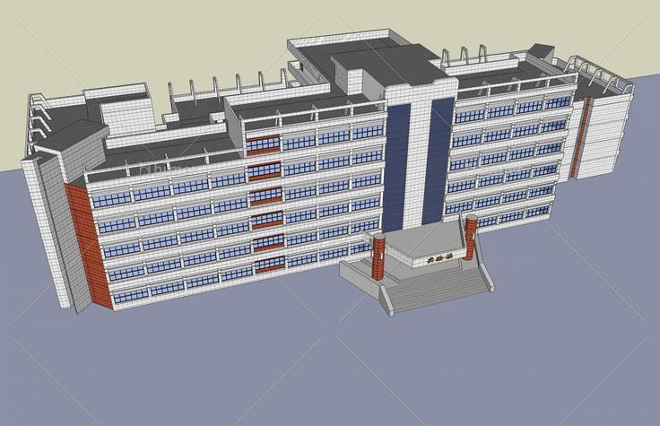 实验楼(51331)su模型下载