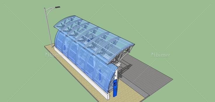 公交车站(69947)su模型下载