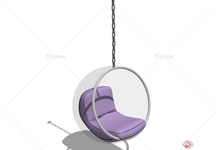 球形玻璃吊椅设计SU模型[原创]