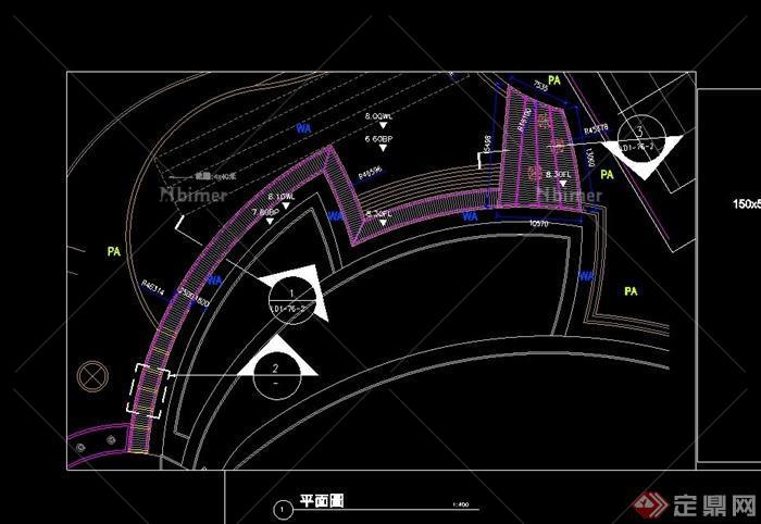 木栈道设计cad施工大样图