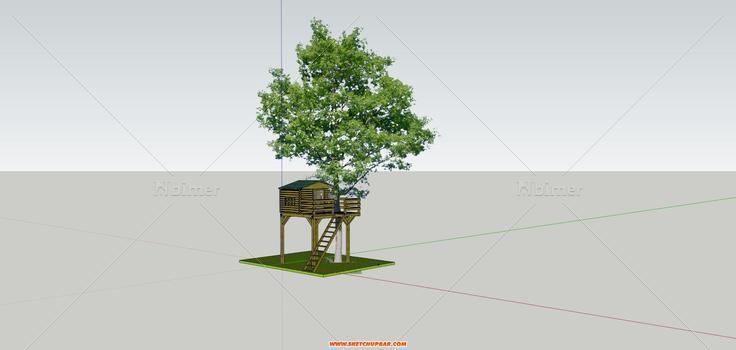 9个树屋模型整理，根据喜欢的下载吧