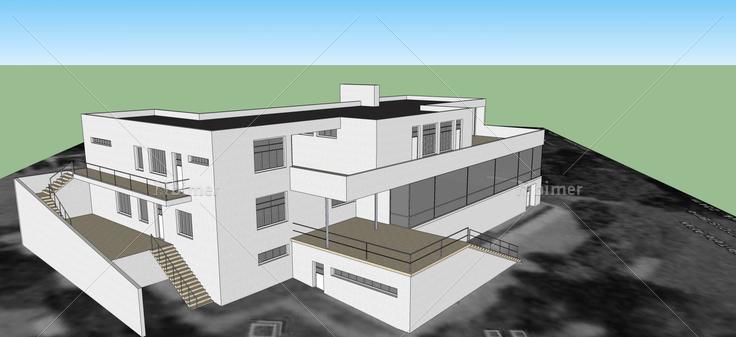 现代风格办公楼(53053)su模型下载